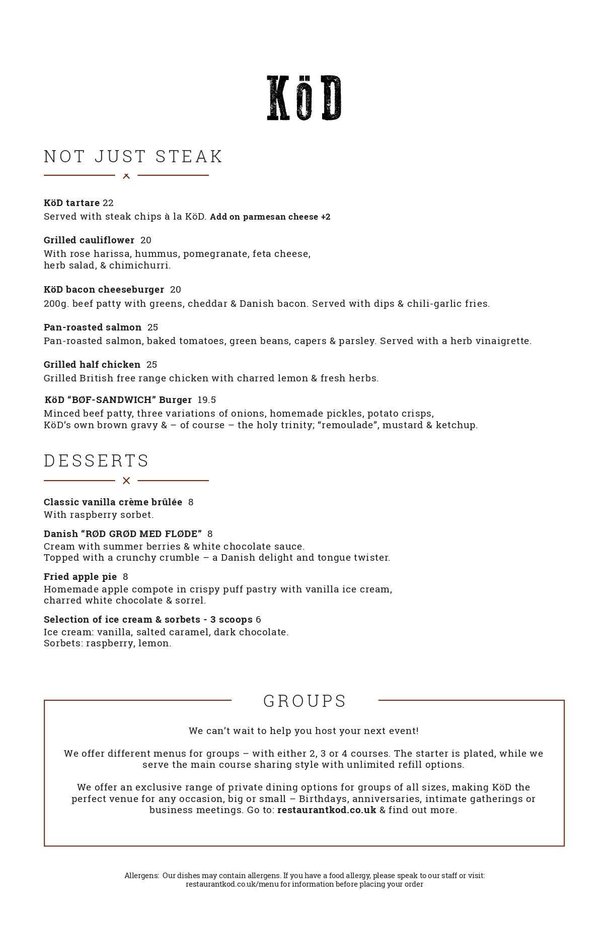 Food Menu Page 4