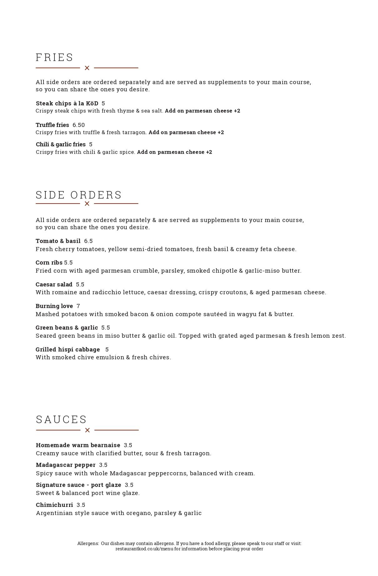 Food Menu Page 3